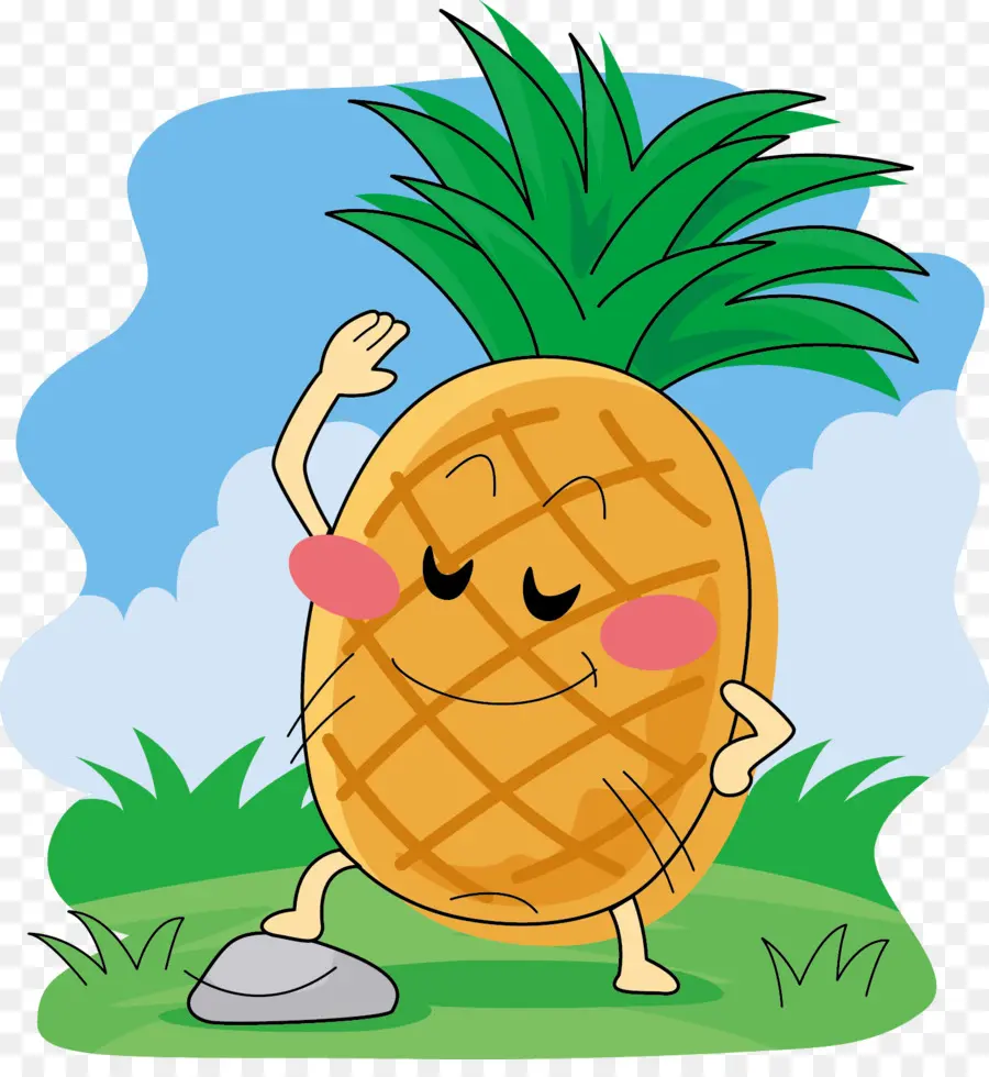 Ananas，Dessin Animé PNG