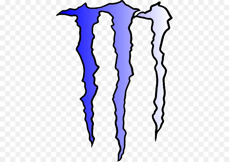 Logo Monstre Bleu，Boisson énergisante PNG