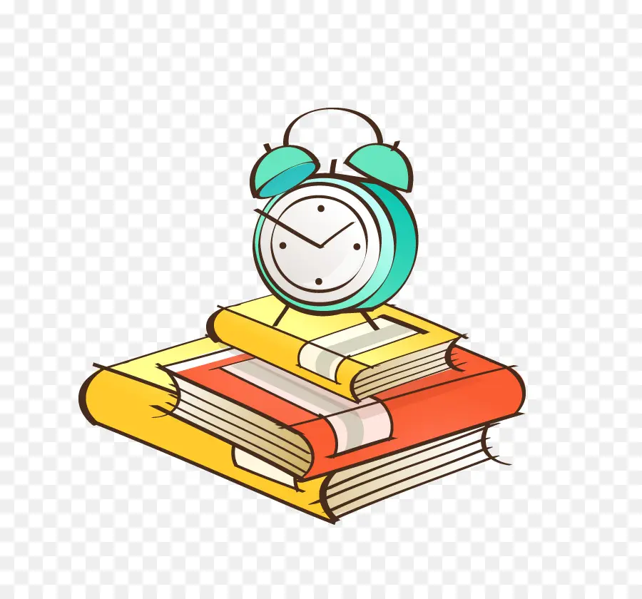 Livres Et Horloge，étude PNG