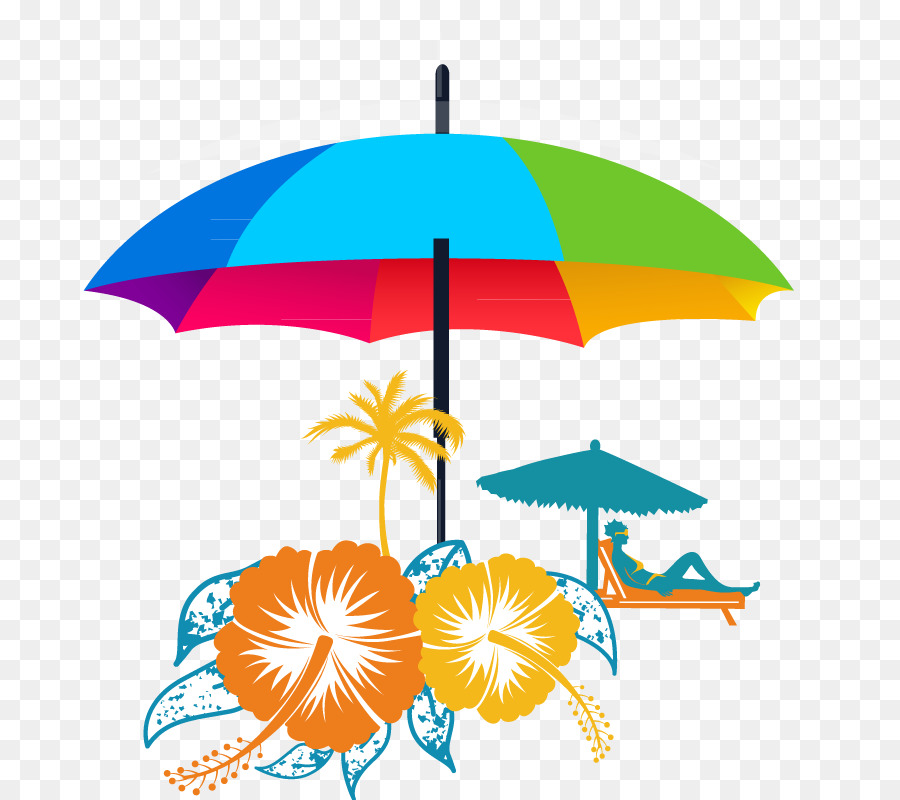 Parasol De Plage，Ombre PNG