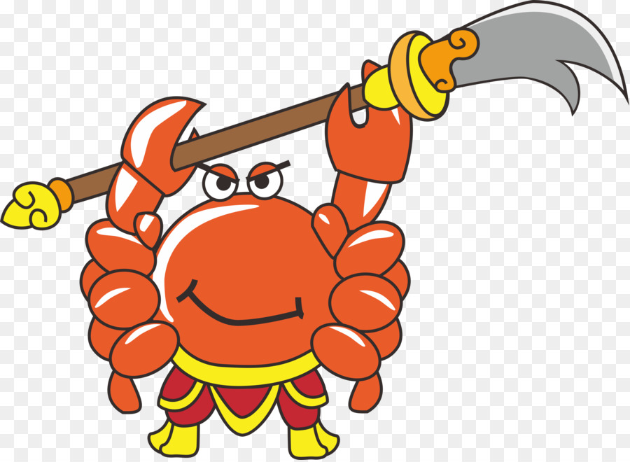 Crabe De Dessin Animé Avec Arme，Mer PNG