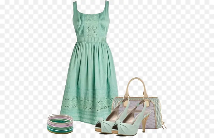 Robe Verte，Chaussures PNG