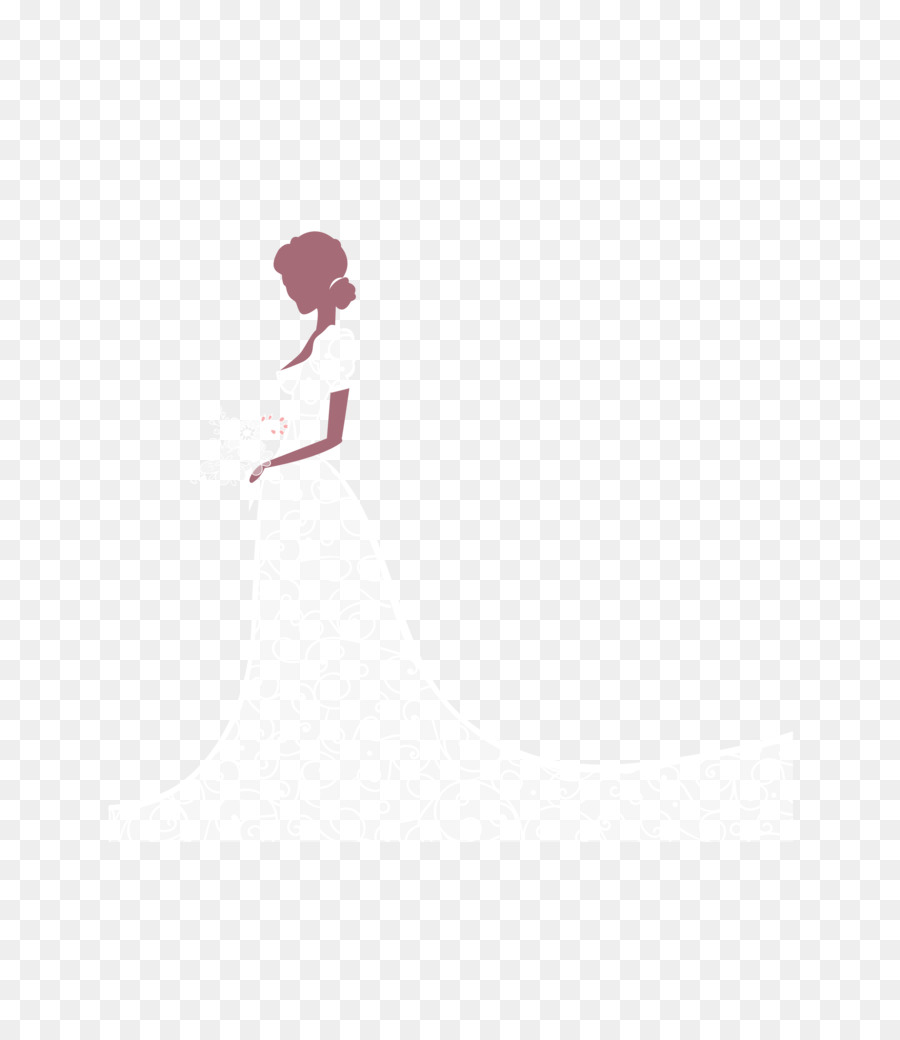 Silhouette De Mariée，Robe De Mariée PNG