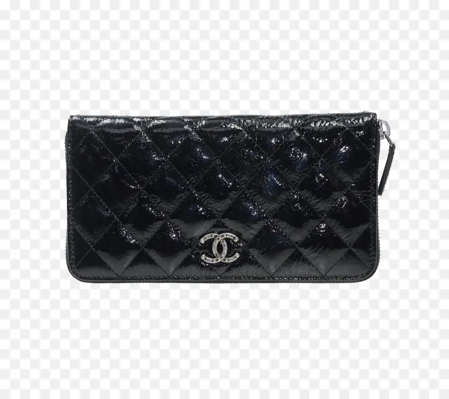 Pochette Vernie Noire，Sac PNG