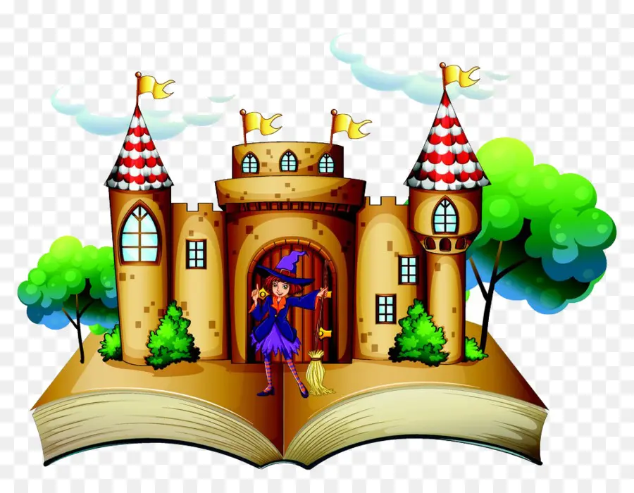 Château，Livre De Contes PNG