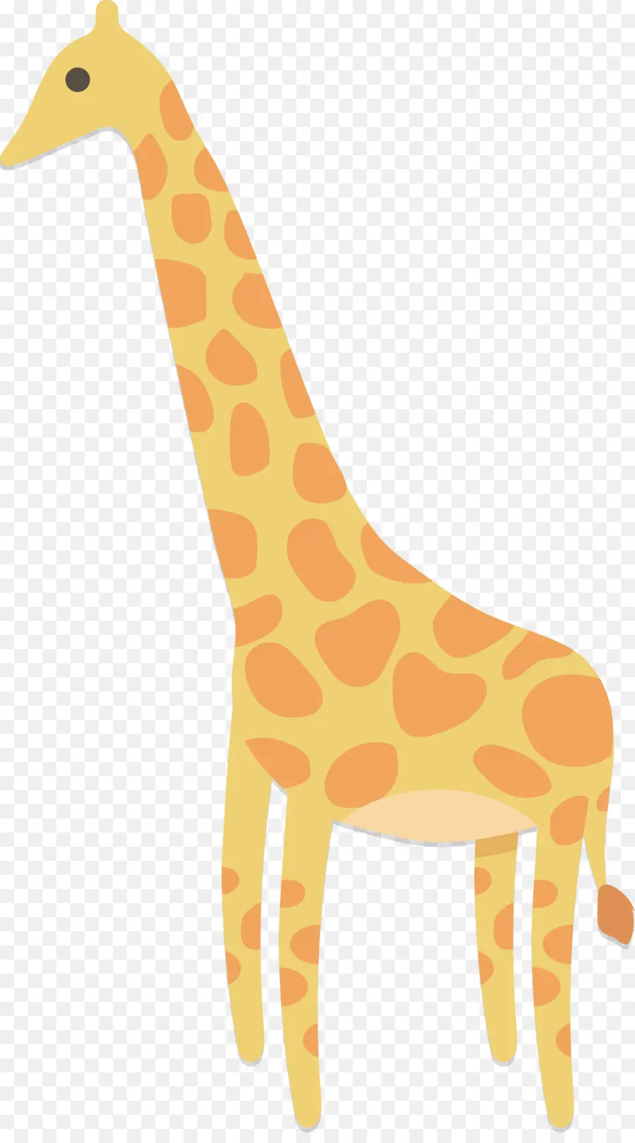 Girafe Orange，Animal PNG