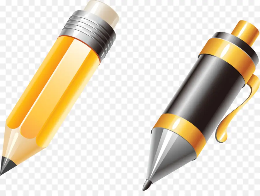 Crayon Et Stylo，En écrivant PNG