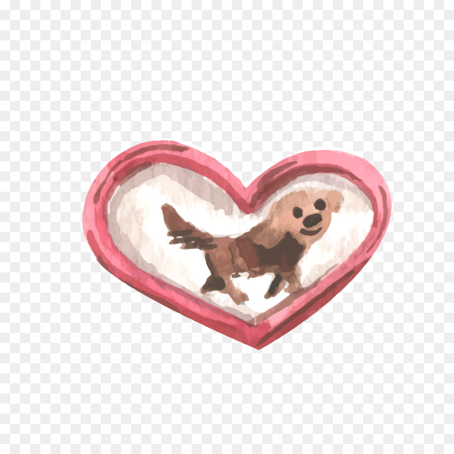 Chien Au Coeur，Cœur PNG