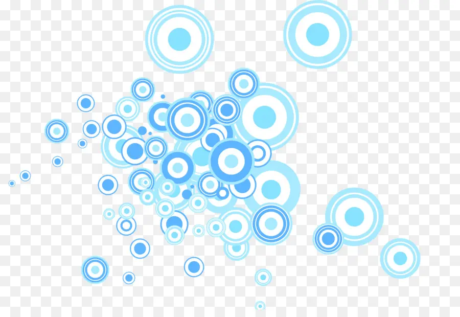 Cercles Bleus，Bleu PNG