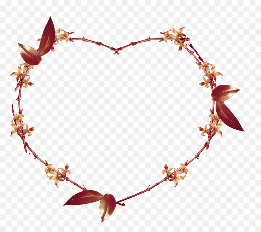 Couronne De Coeur，Fleurs PNG