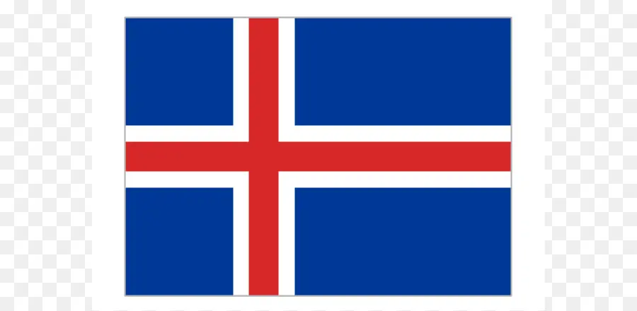 Drapeau De L'islande，Bleu PNG