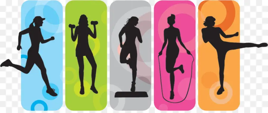 Silhouettes De Remise En Forme，Exercice PNG