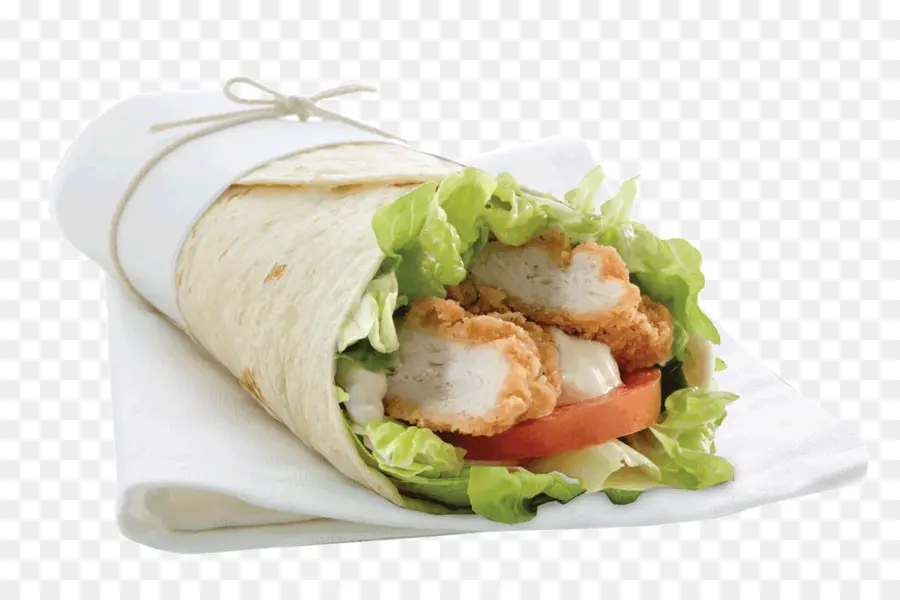 Wrap Au Poulet，Laitue PNG