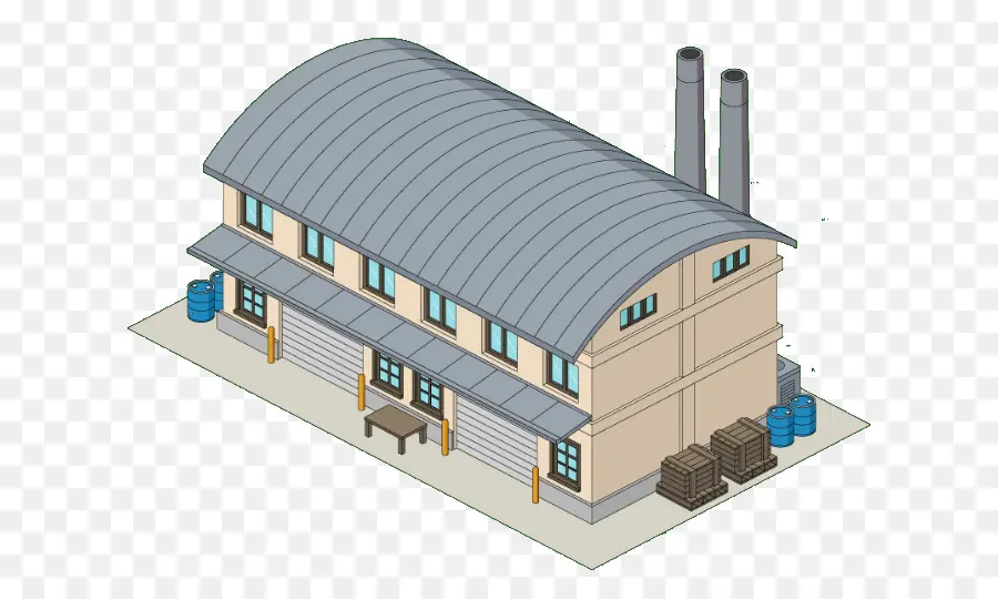 Bâtiment D'usine，Industriel PNG