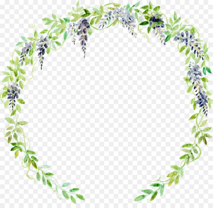 Couronne Florale，Feuilles PNG