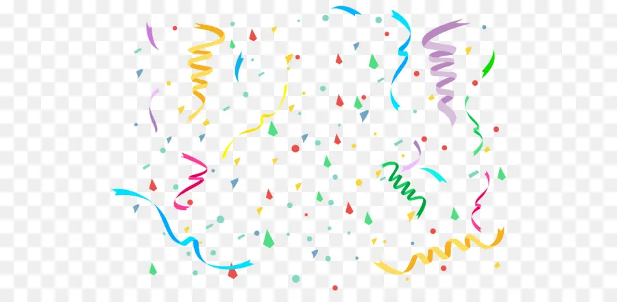 Banderoles Colorées，Confettis PNG