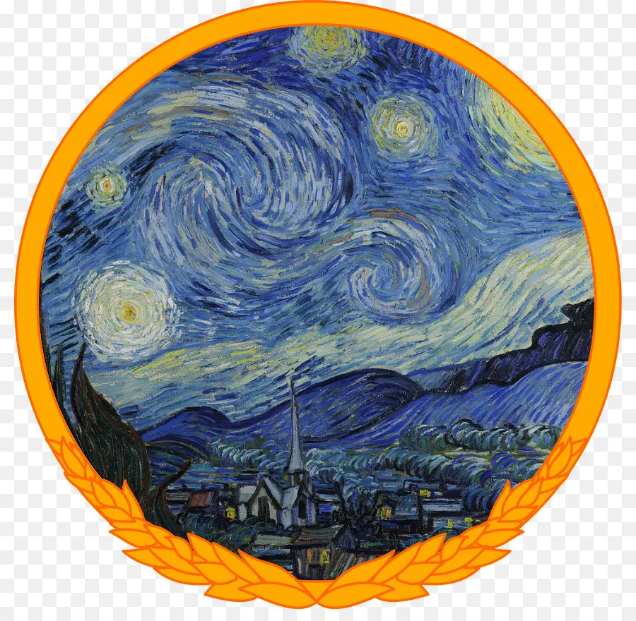 Nuit étoilée，Vincent Van Gogh PNG