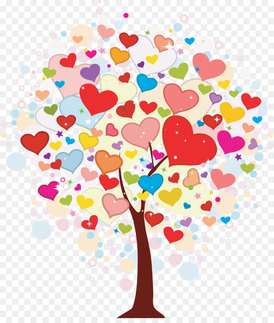 Arbre Coeur，Amour PNG