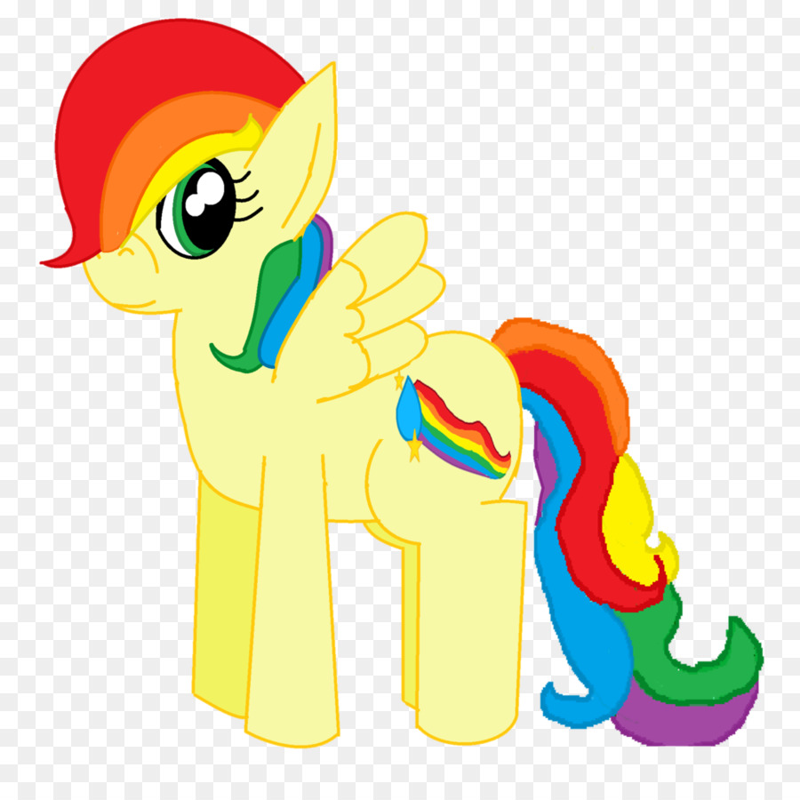 Poney Arc En Ciel，Coloré PNG