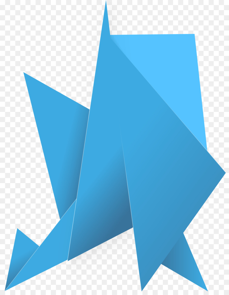 Origami Bleu，Papier PNG