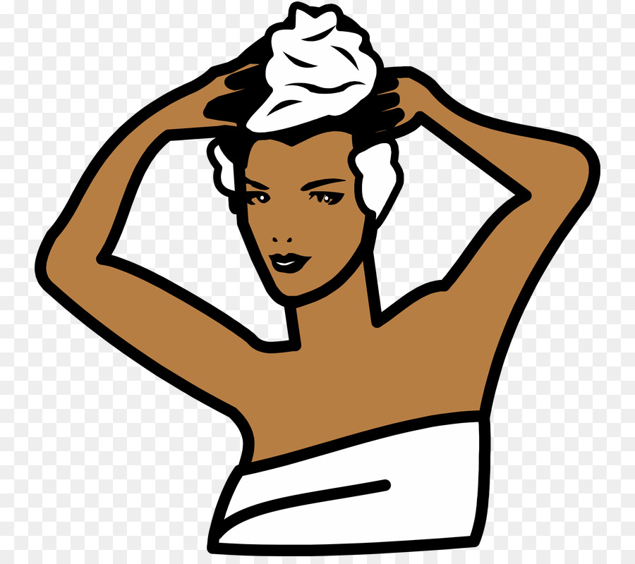 Femme Se Lavant Les Cheveux，Hygiène PNG