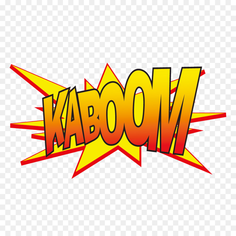 Texte Kaboom，Comique PNG