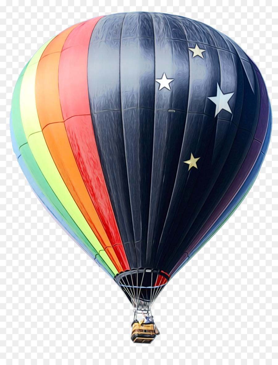 Montgolfière Colorée，Ciel PNG