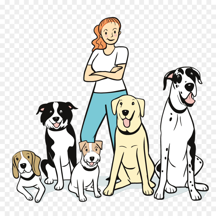 Femme Avec Des Chiens，Animaux De Compagnie PNG