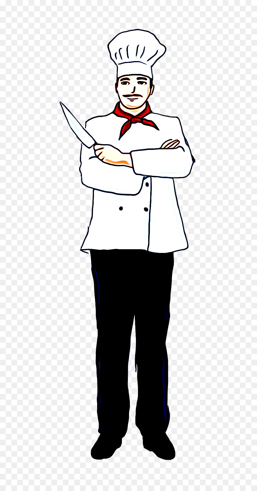 Chef Avec Couteau，Cuisson PNG