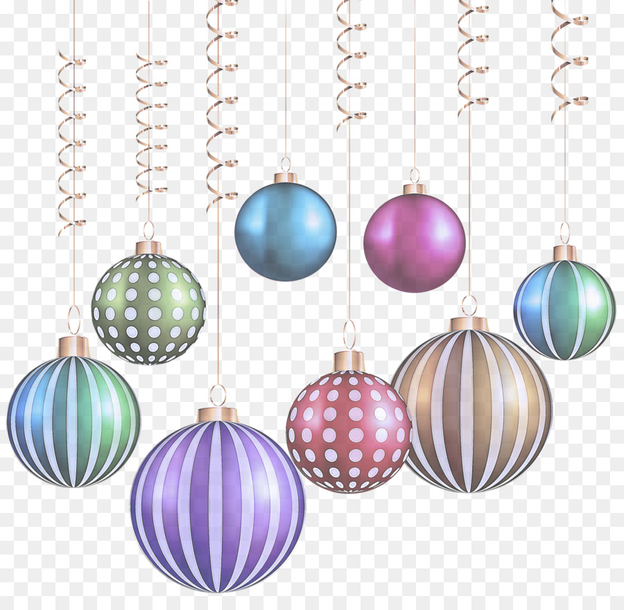 Décorations De Noël Colorées，Babioles PNG