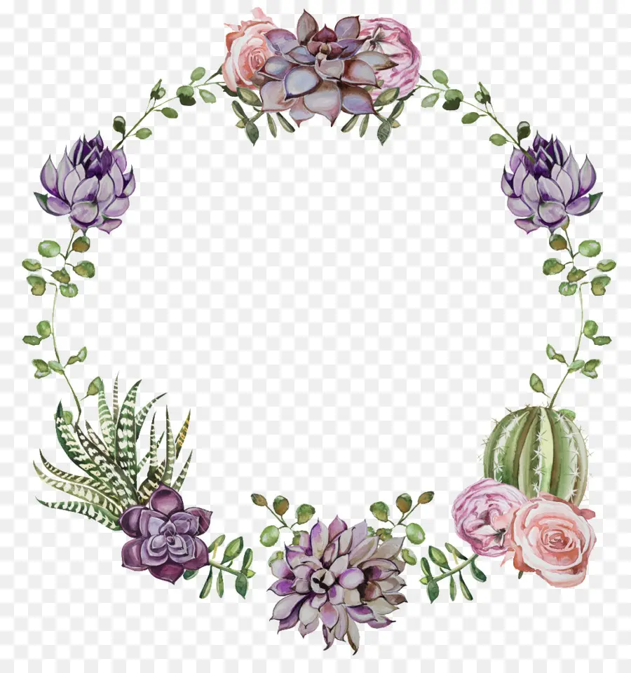 Couronne Florale，Fleurs PNG