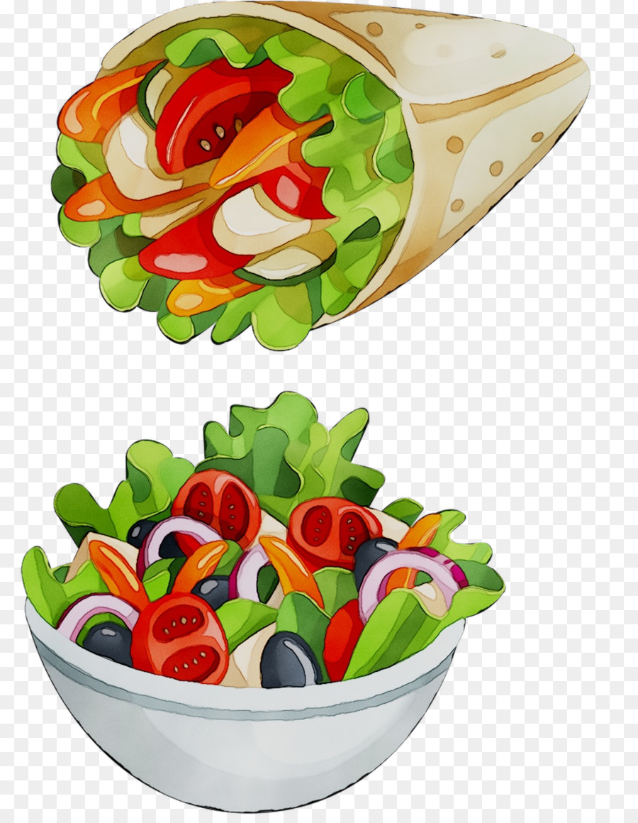 Salade Et Wrap，Légumes PNG