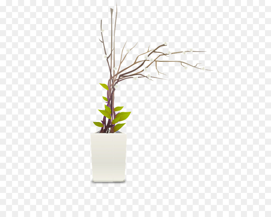 Flowerpot，Brindille PNG