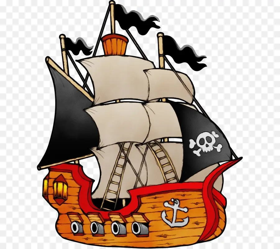 Bateau Pirate，Voile PNG