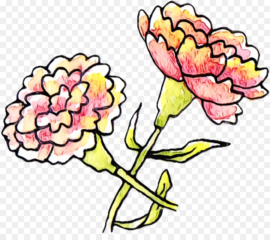 Design Floral，Tige De La Plante PNG