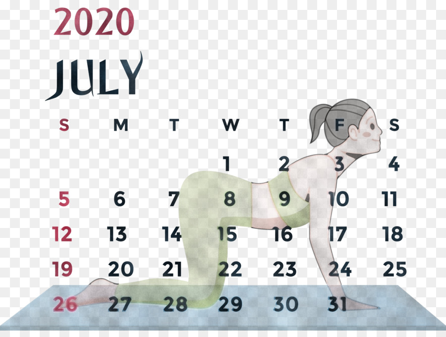 Calendrier De Juillet 2020，Dates PNG