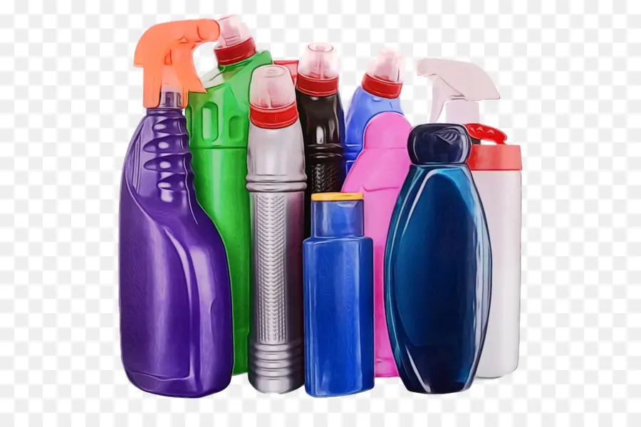 Bouteilles De Nettoyage Colorées，Nettoyage PNG