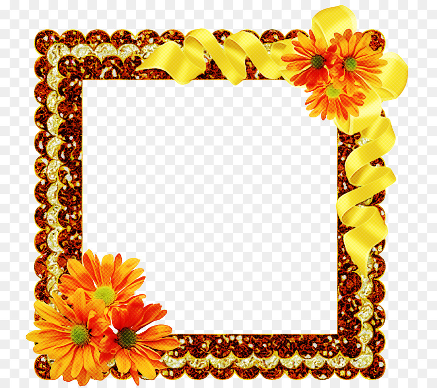 Cadre Décoratif，Fleurs PNG