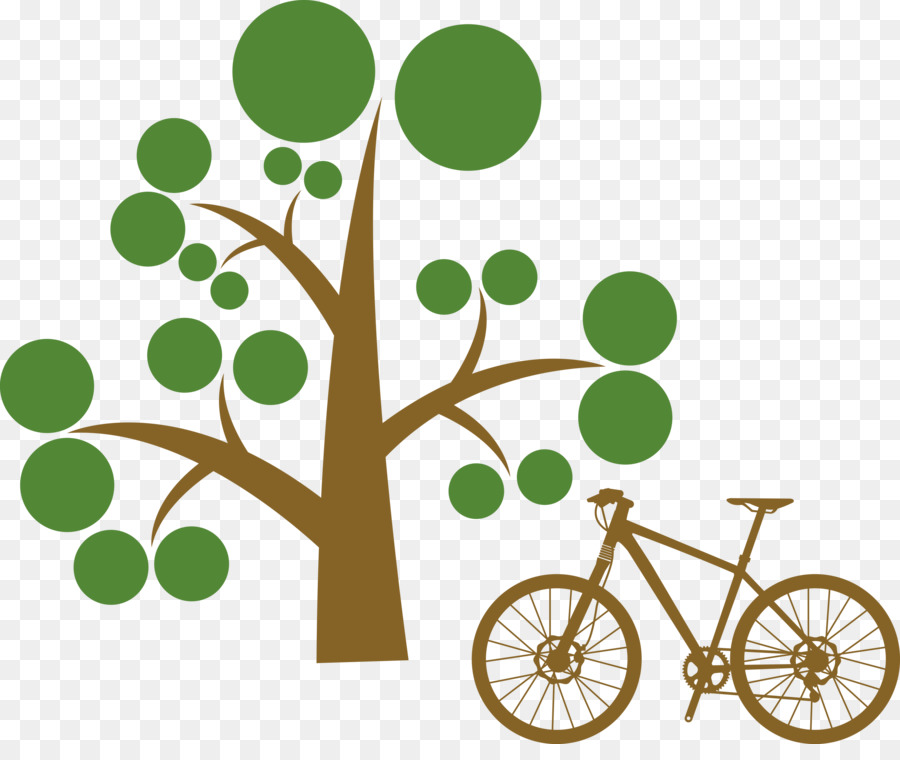 Arbre Rose，Vélo PNG