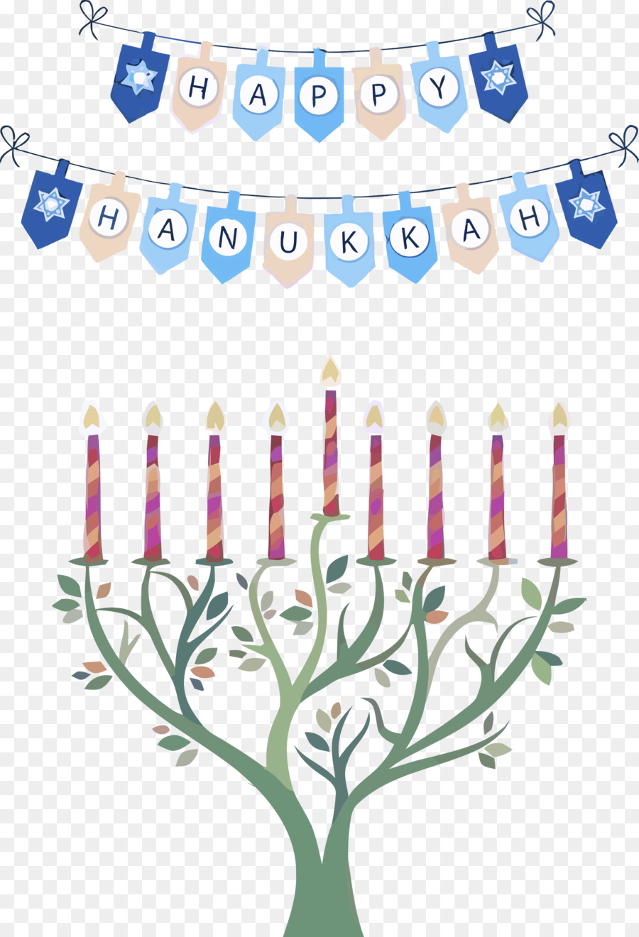 Hanoucca，Menorah Hanukkah PNG