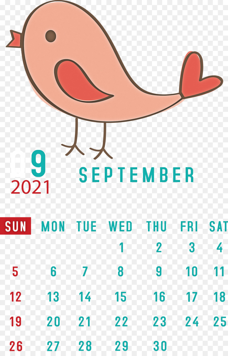 Calendrier De Septembre，Mois PNG