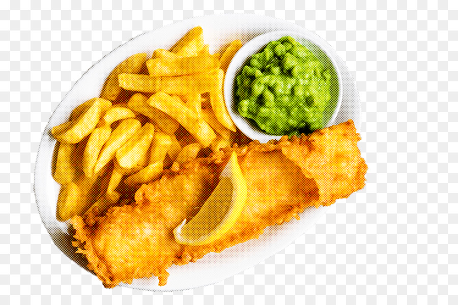 Fish And Chips，Petits Pois PNG