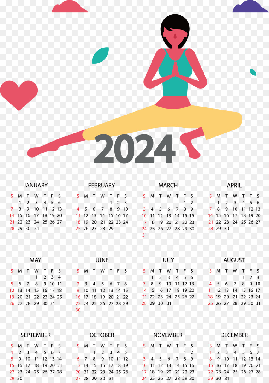 Calendrier，2023 Nouvel An PNG