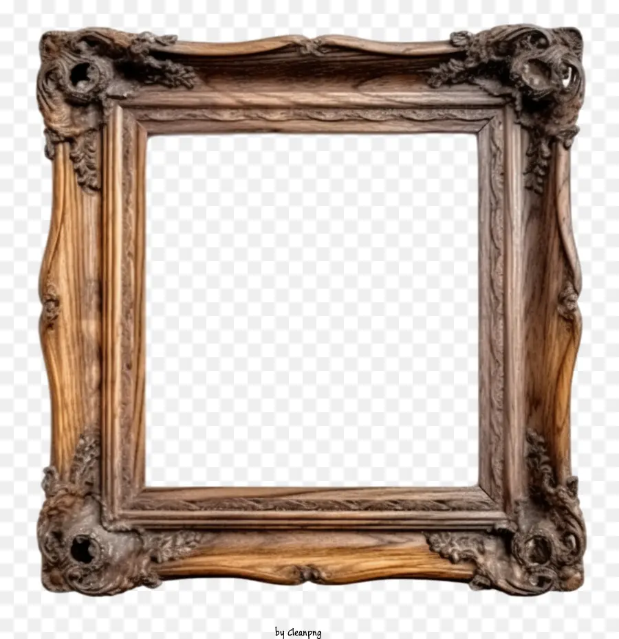 Cadre En Bois Ancien，Cadre En Bois PNG