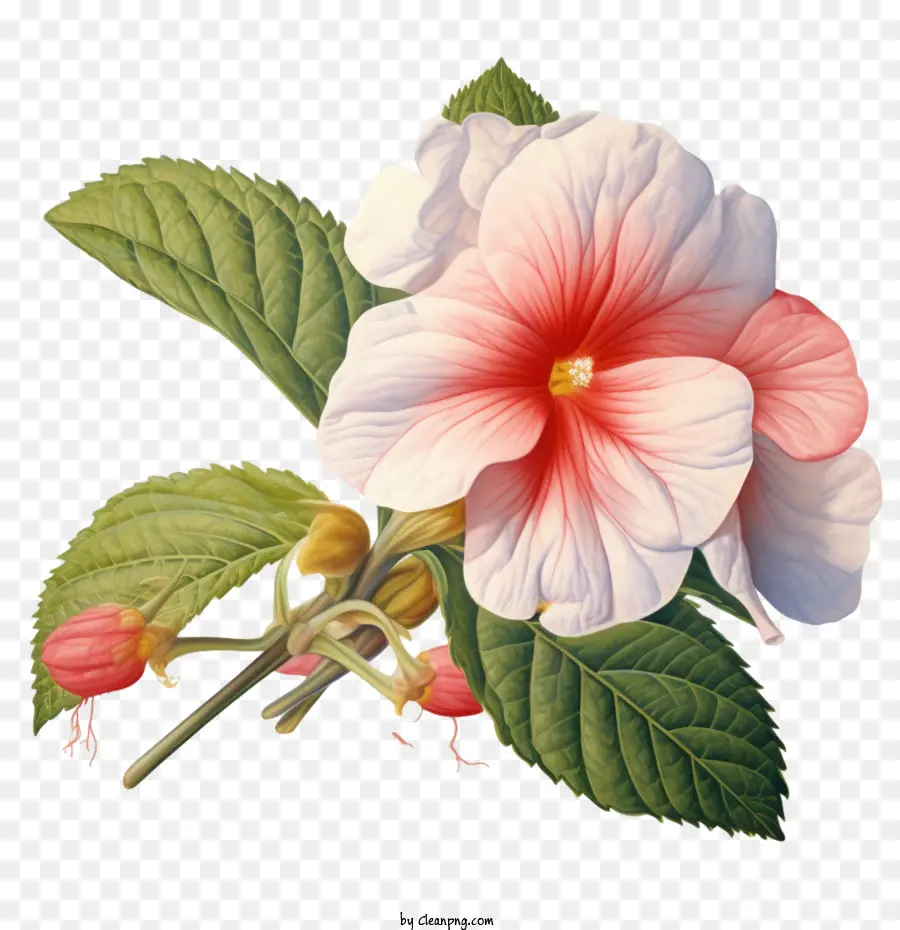 Fleur D'impatiente，Fleur D'hibiscus PNG