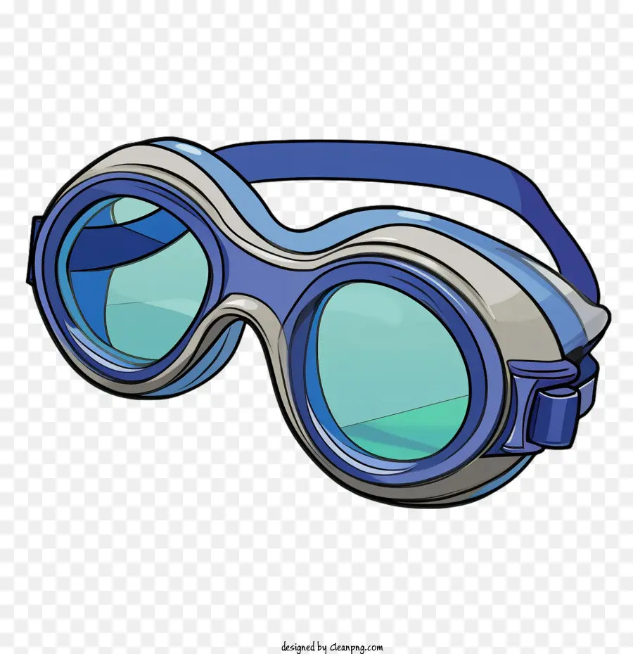 Lunettes De Natation，Lunettes De Natation Bleues PNG