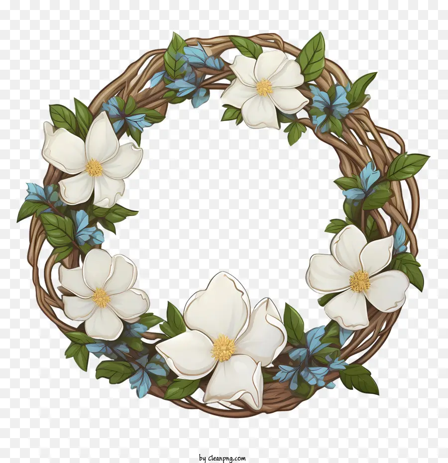 Couronne De Jasmin，Couronne Florale PNG