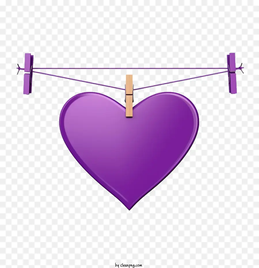 Journée Du Cœur Violet，Coeur Violet PNG