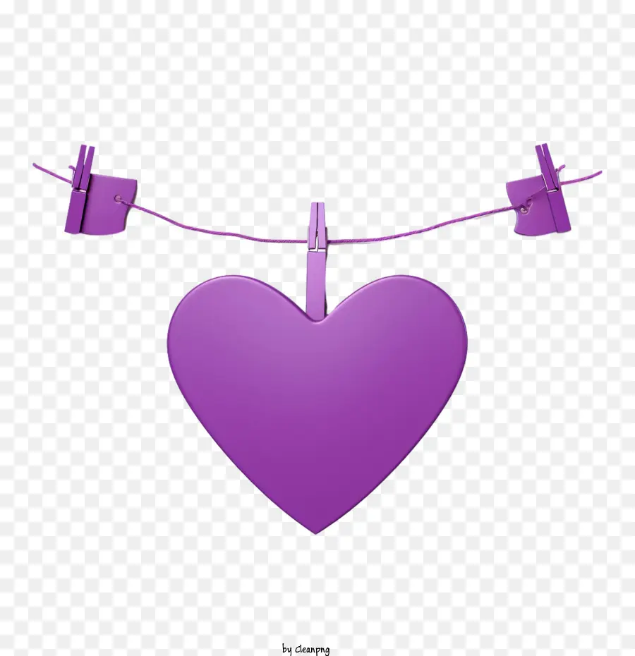 Journée Du Cœur Violet，Coeur Violet PNG