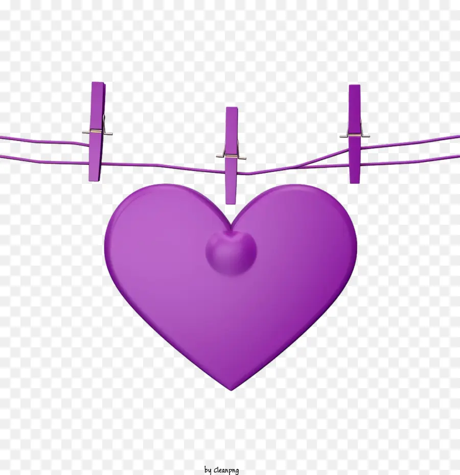 Journée Du Cœur Violet，Coeur Violet PNG